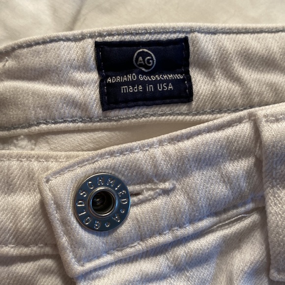 AG Adriano Goldschmied, The Stevie slim Straight white, 28R Made in USA - Picture 3 of 9